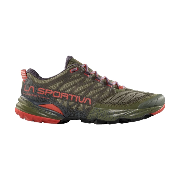 Men's Trail Running Shoes La Sportiva Akasha II  Cypress/Mountain Red ZFRS066E47R24