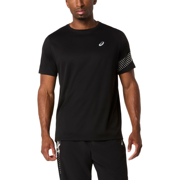 Men's Running T-Shirt ASICS Icon TShirt  Performance Black/Cream 2011D458001