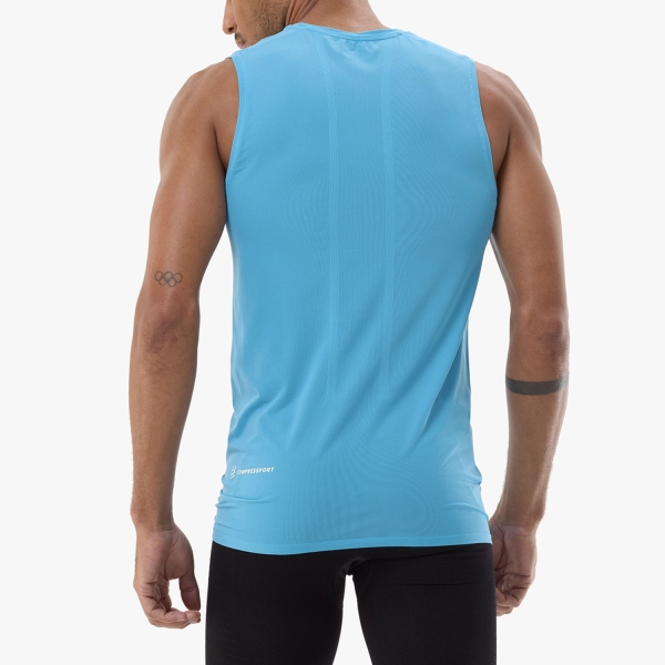 Compressport Logo Tank - Norse Blue