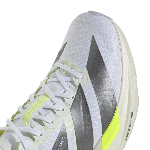adidas ADIZERO Takumi Sen 11 - FTWR White/Iron Metallic/Solar Yellow