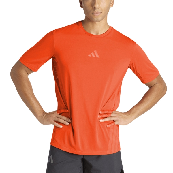 Men's  Short Sleeve Trail Running Shirts adidas Terrex Xperior CLIMACOOL+ TShirt  Semi Impact Orange KD4844