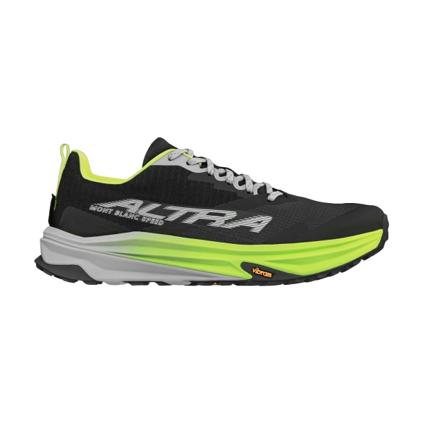 Women's Trail Running Shoes Altra Mont Blanc Speed  Black/Lime AL0A85S0031