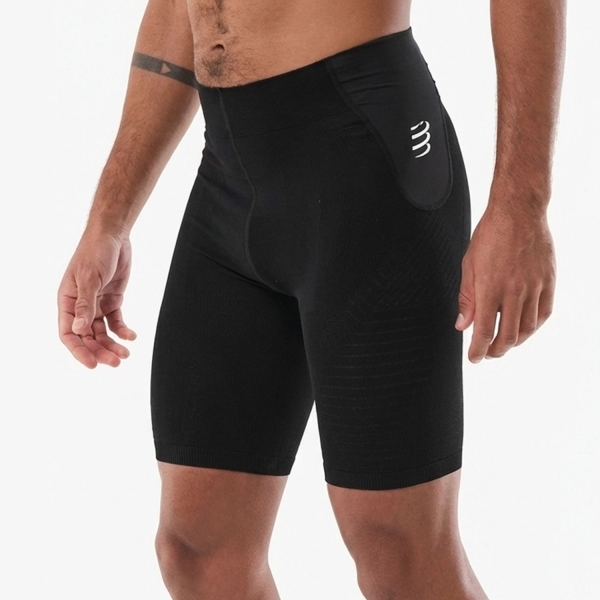 Men's Running Shorts Compressport Run Under Control 8in Shorts  Black ATIM5219000