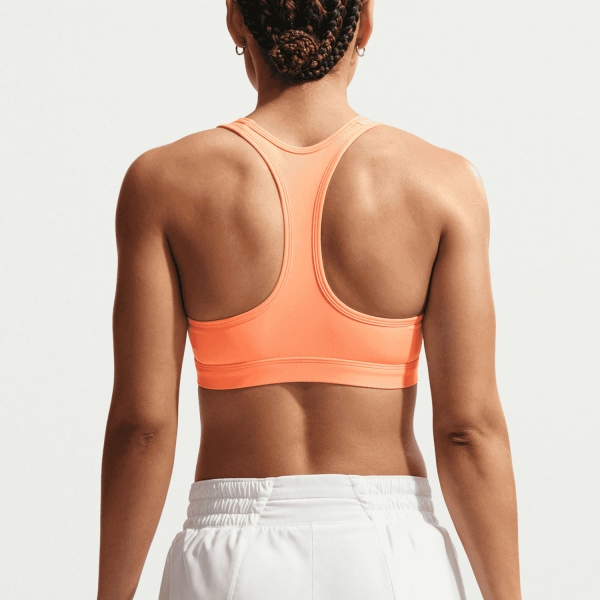 Nike Swoosh Sports Bra - Orange Pulse/White