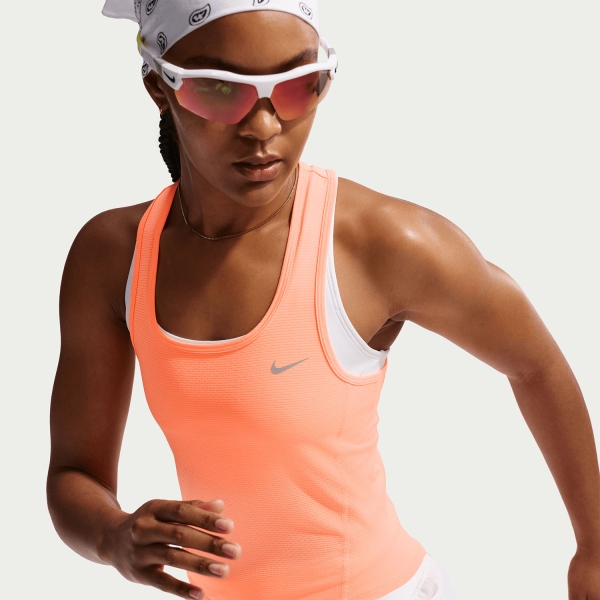 Nike Tempo Dri-FIT Pro Canotta - Orange Pulse/Photon Dust/Reflective Silver