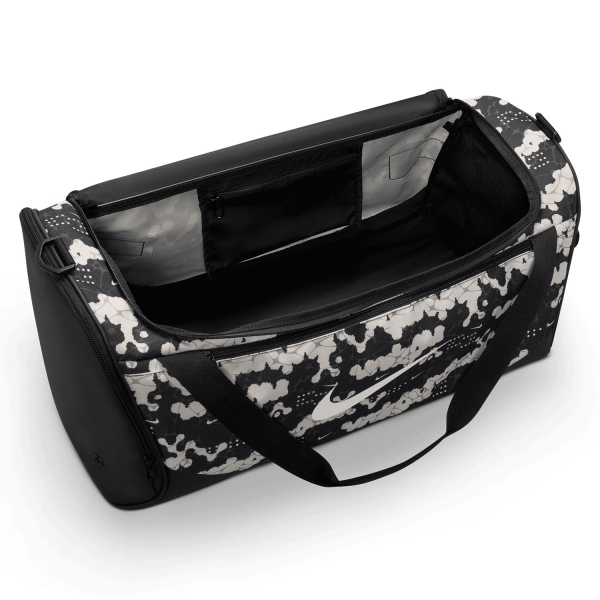 Nike Brasilia AOP Medium Duffle - Chalk/Black/White