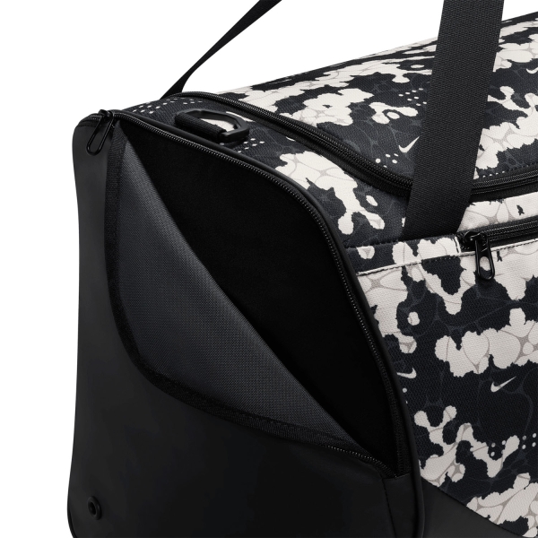 Nike Brasilia AOP Medium Duffle - Chalk/Black/White