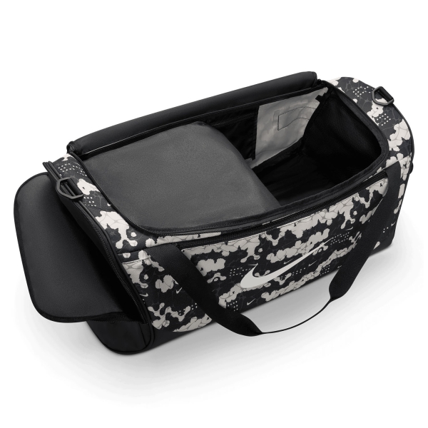 Nike Brasilia AOP Medium Duffle - Chalk/Black/White