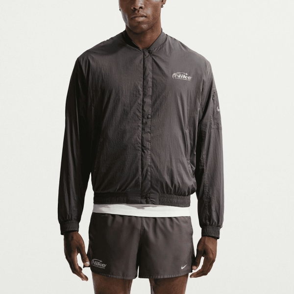 Men's Running Jacket Nike Repel Jacket  Medium Ash/Reflective Silver IO0548254