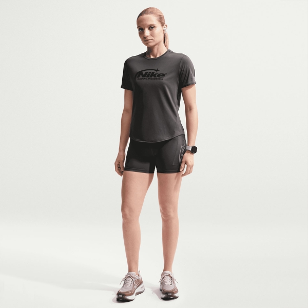 Nike Swift Graphic T-Shirt - Medium Ash/Reflective Silver