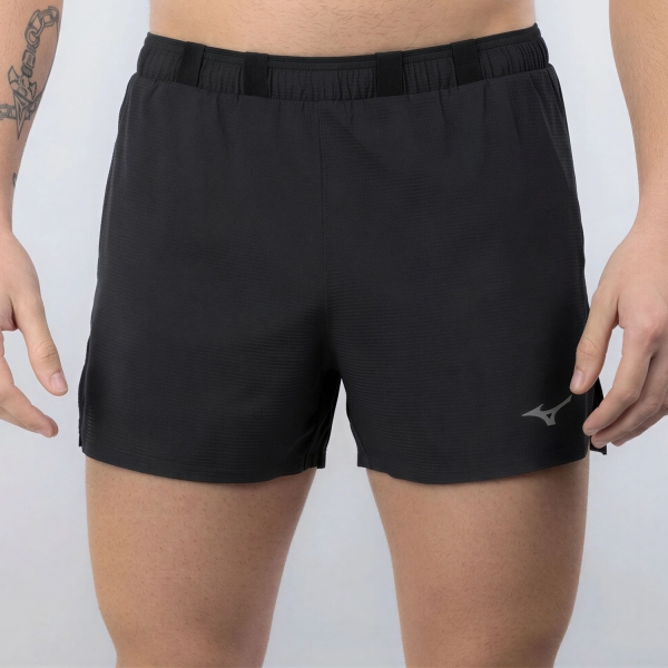 Men's Running Shorts Mizuno Tech Light 3.5in Shorts  Black J2GBD00209
