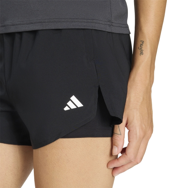 adidas Workout Essentials 2 in 1 3in Shorts - Black