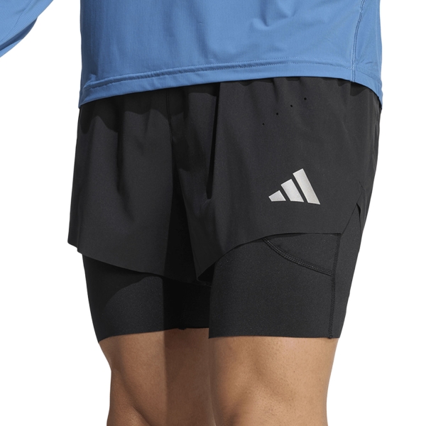 Men's Running Shorts adidas adi365 CLIMACOOL+ 2 in 1 2in Shorts  Black KE8215