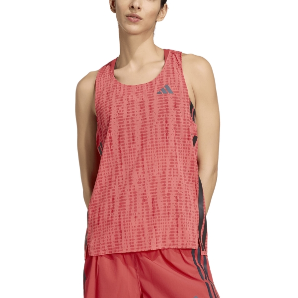 Women's Running Tank adidas ADIZERO Tank  Semi Turbo KH5032