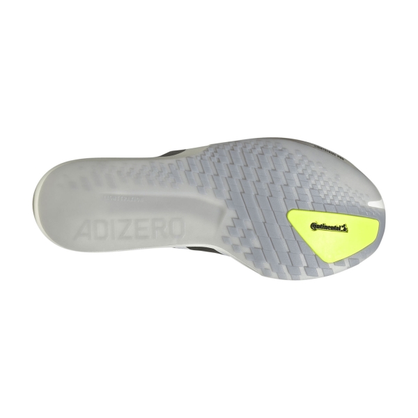 adidas ADIZERO Adios 9 - FTWR White/Iron Metallic/Solar Yellow