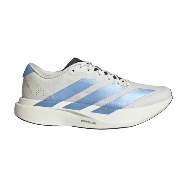 Women's Performance Running Shoes adidas ADIZERO Evo SL WOVEN  Off White/Light Blue KI3909