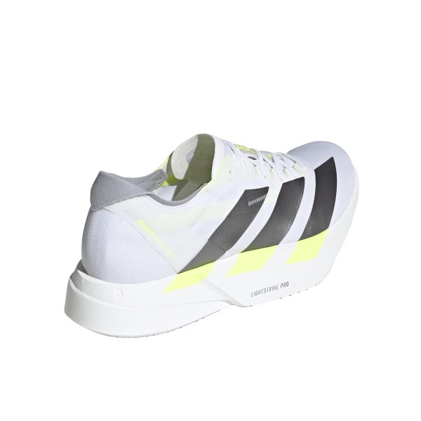 adidas ADIZERO adios Pro 4 - FTWR White/Iron Metallic/Solar Yellow