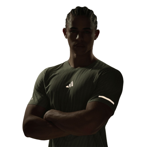 adidas adi365 CLIMACOOL+ Engineered T-Shirt - Tent Green/Halo Green