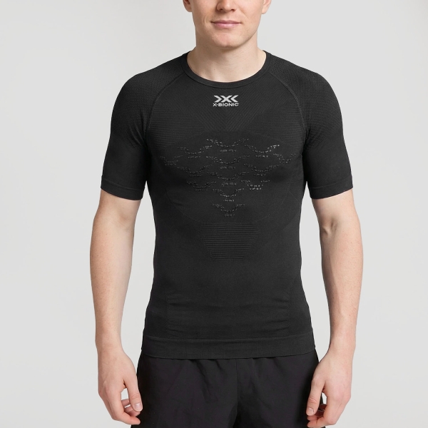 Men's T-Shirt and Tank Underwear XBionic Energizer 4.0 LT TShirt  Opal Black/Arctic White NGYT00S19MB002
