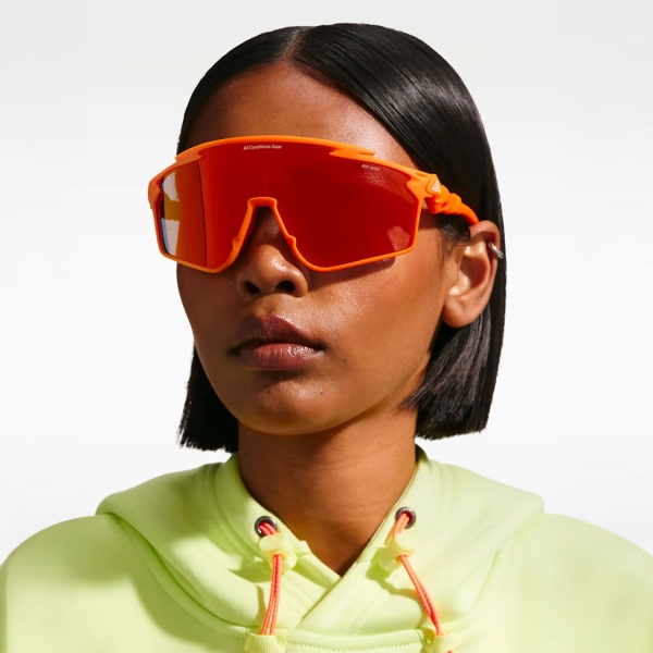 Nike ACG Vista Vert Sunglasses - Matte Safety Orange/Orange Mirror