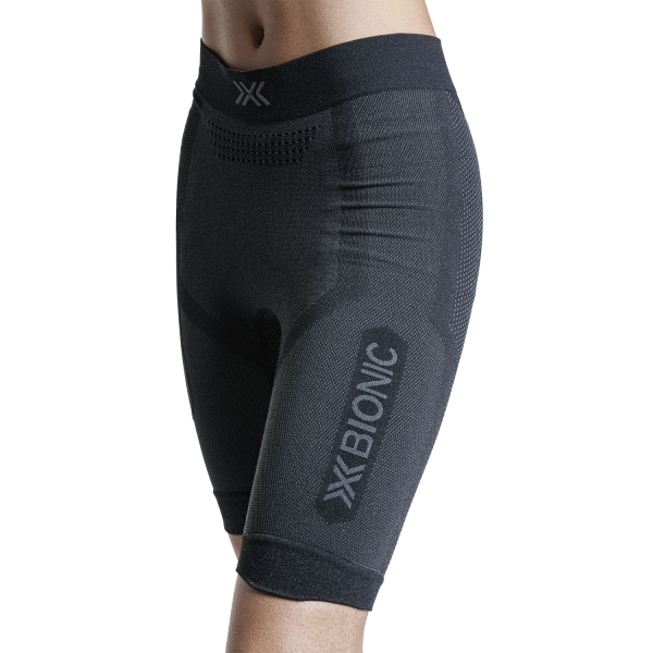 X-Bionic Xceed Run 8in Pantaloncini - X Black/Rhino Grey
