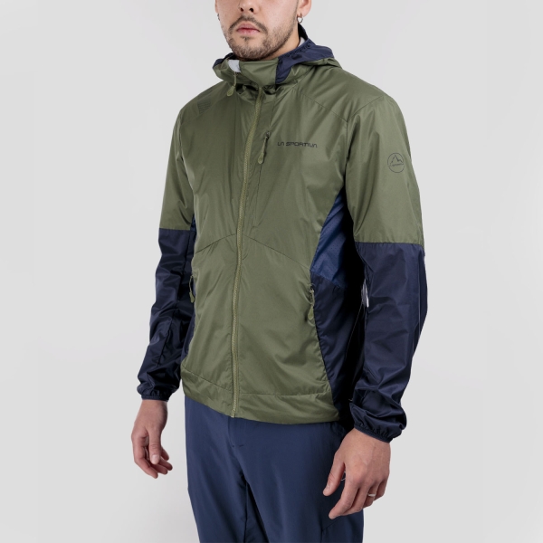 Men's Outdoor Jacket and Shirt La Sportiva Across Lite Jacket  Cypress/Night Sky ZAHJ017E47B46