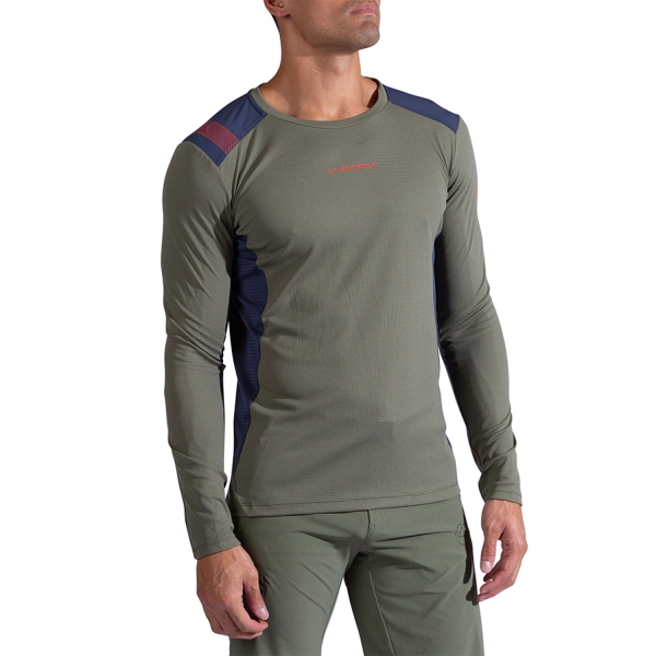 Men's Outdoor Jacket and Shirt La Sportiva Beyond Shirt  Cypress/Night Sky ZAHL005E47B46