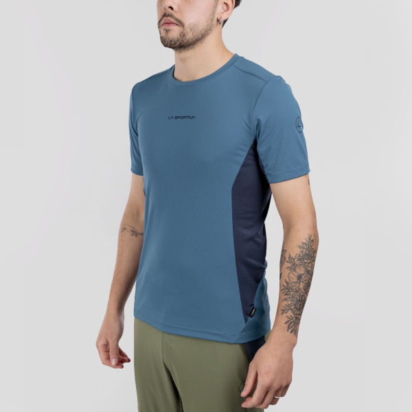 Men's Outdoor T-shirt La Sportiva Traverse TShirt  Lake/Night Sky ZAHT025B07B46