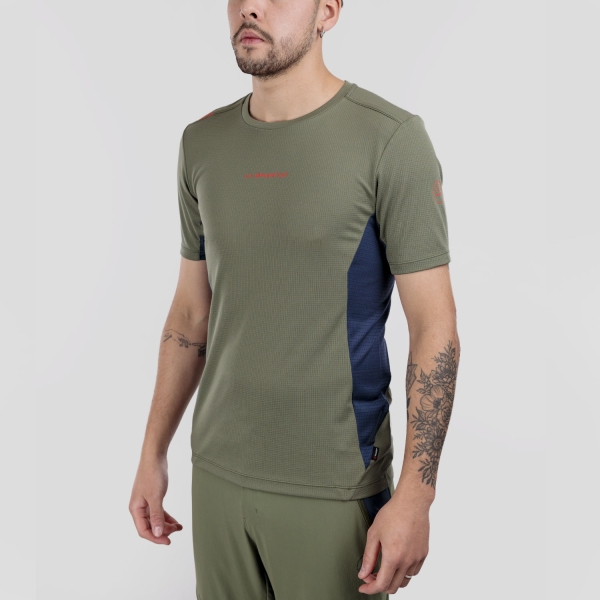 Men's Outdoor T-shirt La Sportiva Traverse TShirt  Cypress/Night Sky ZAHT025E47B46