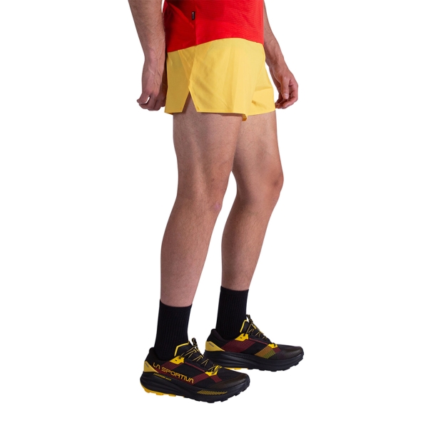 La Sportiva Flow 3in Pantaloncini - Black/Yellow