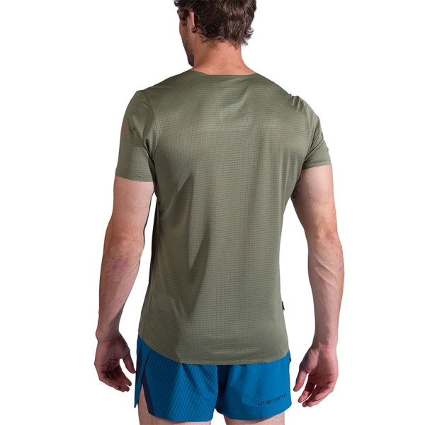 La Sportiva Pure T-Shirt - Cypress/Mountain Red
