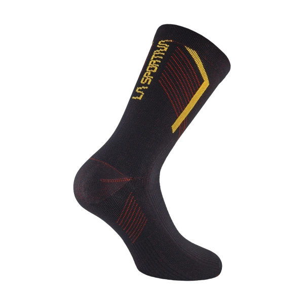 La Sportiva Flow Trail Socks - Black/Yellow