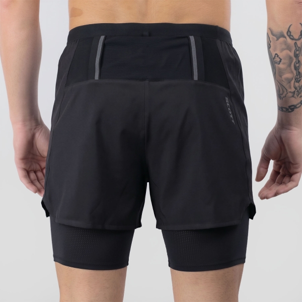 SCOTT Hybrid Endurance Tech 4in Shorts - Black