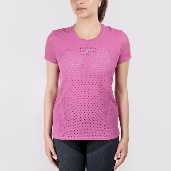 Women's Short Sleeve Shirts Trail Running Joma Marathon II TShirt  Pink 902578.522