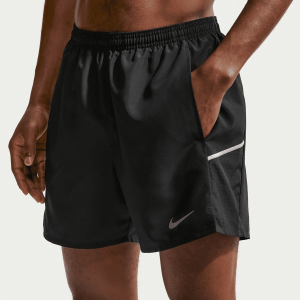 Men's Running Shorts Nike Miler 2 in 1 5in Shorts  Black/Reflective Silver IF2044010