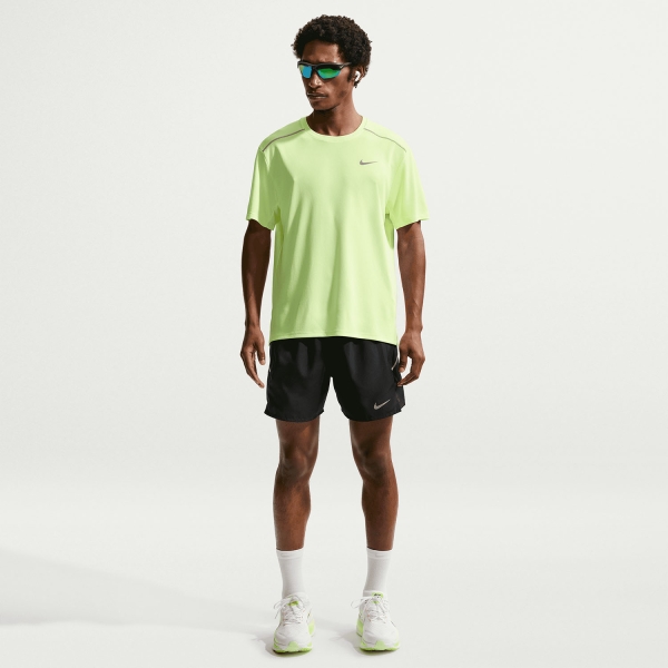 Nike Miler 2 in 1 5in Shorts - Black/Reflective Silver