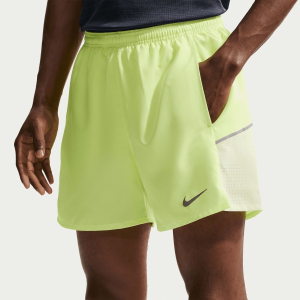 Men's Running Shorts Nike Miler 2 in 1 5in Shorts  Volt Ice/Barely Volt/Reflective Silver IF2044737