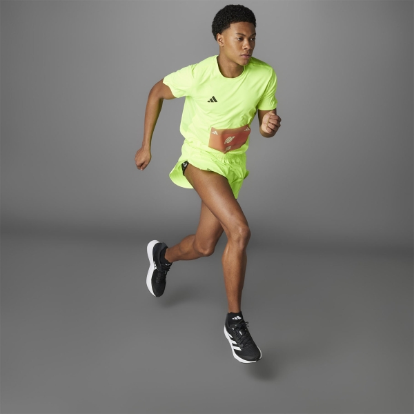adidas ADIZERO Essentials 3in Pantaloncini - Lucid Lemon