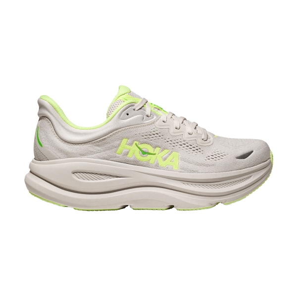 Men's Neutral Running Shoes Hoka Bondi 9  Grout/Neon Yuzu 1162011GYZ
