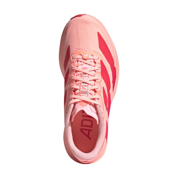 adidas ADIZERO Evo SL WOVEN - Frozen Turbo/Lucid Red/Silver Metallic