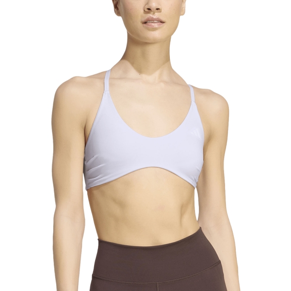 Women's Sports Bra adidas Optime Essentials Sports Bra  Frozen Purple KQ8375