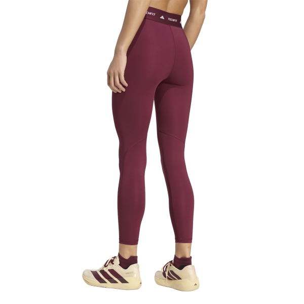adidas TECHFIT 7/8 Tights - Maroon