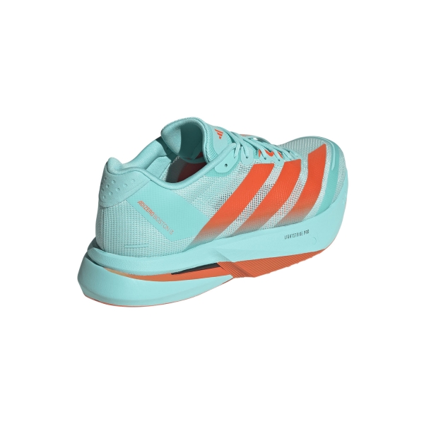 adidas ADIZERO Boston 13 - Flash Aqua/Impact Orange/Iron Metallic