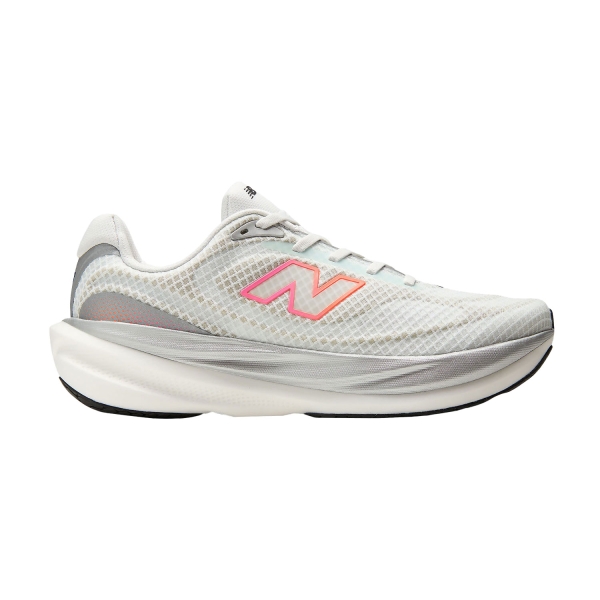 Men's Neutral Running Shoes New Balance 1080 v15 Breathe  White/Pink Heat/Tangerine Heat M10806GG