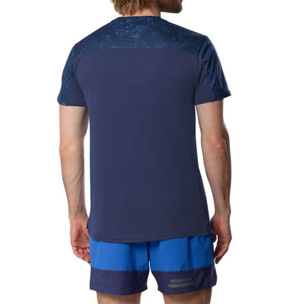 Mizuno Active DryAeroFlow Print T-Shirt - Estate Blue