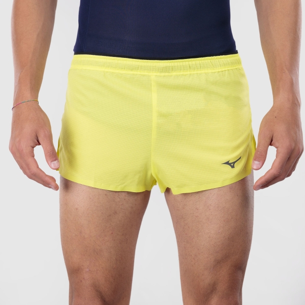 Men's Running Shorts Mizuno Tech Light 1.5in Shorts  Lightning Yellow J2GBD00143