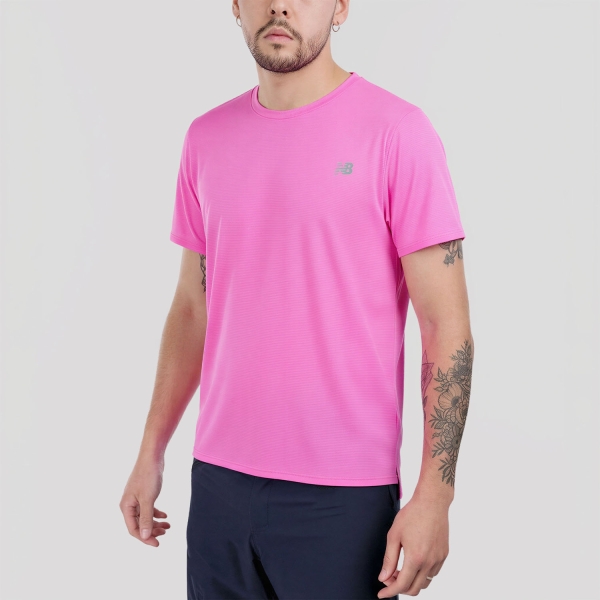  New Balance Performance TShirt  Pink Heat MT41222AAB