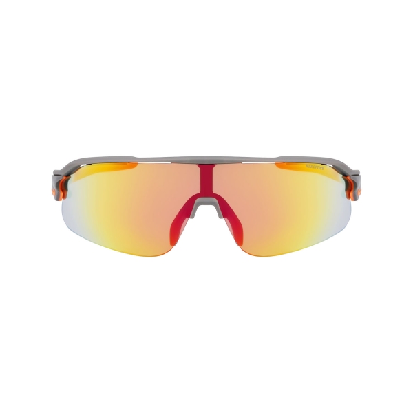Nike Flyfree Shield Gafas de Sol - Matte Smoke Grey/Road Orange Mirror/Clear
