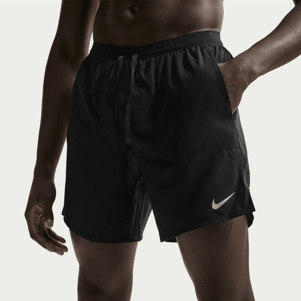 Men's Running Shorts Nike Stride 2 in 1 7in Shorts  Black/Reflective Silver IF2036010