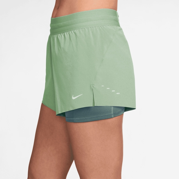 Nike Swift 2 in 1 2.5in Shorts - Steam/Mineral Slate/Reflective Silver